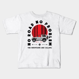 No Road No Problem Kids T-Shirt